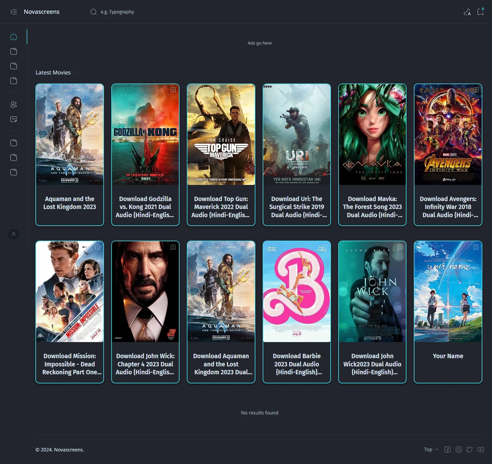 NovaScreen Blogger New Premium Movie & Series Theme