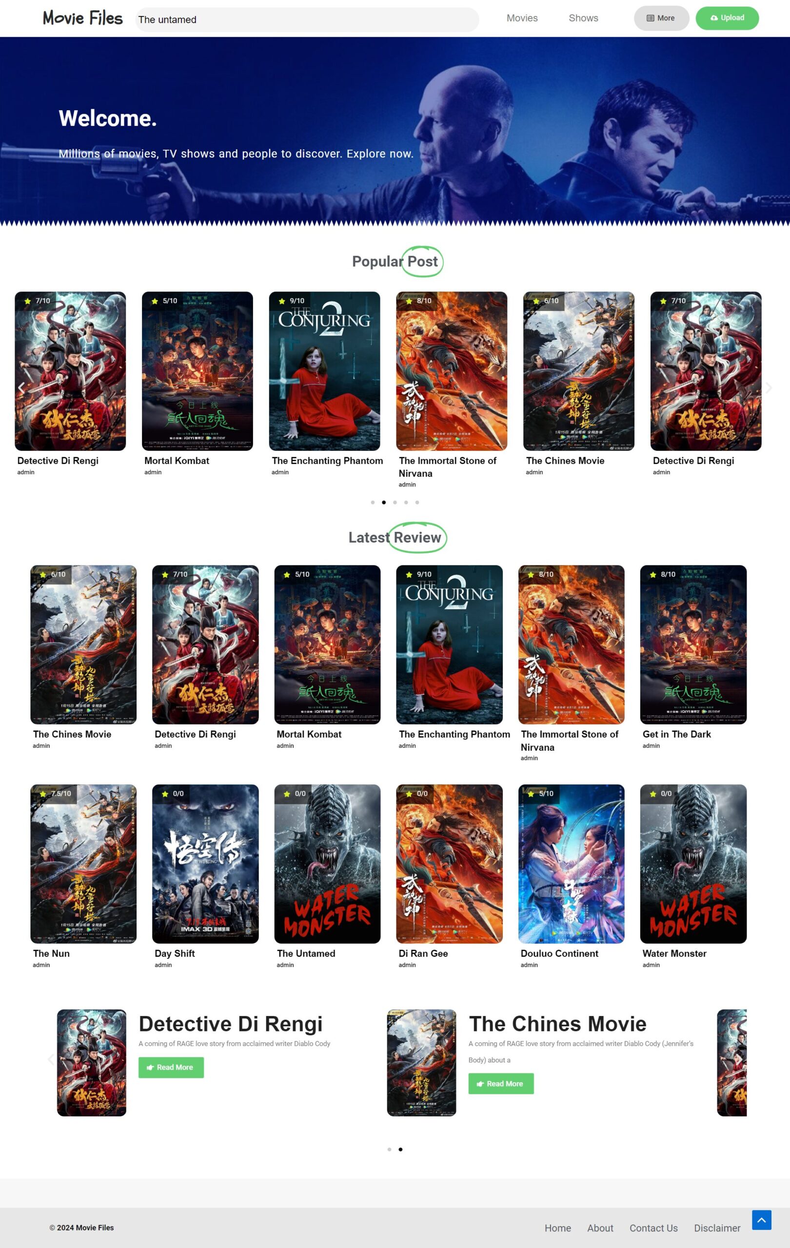 The Top Movie Review Website Templates of the Year