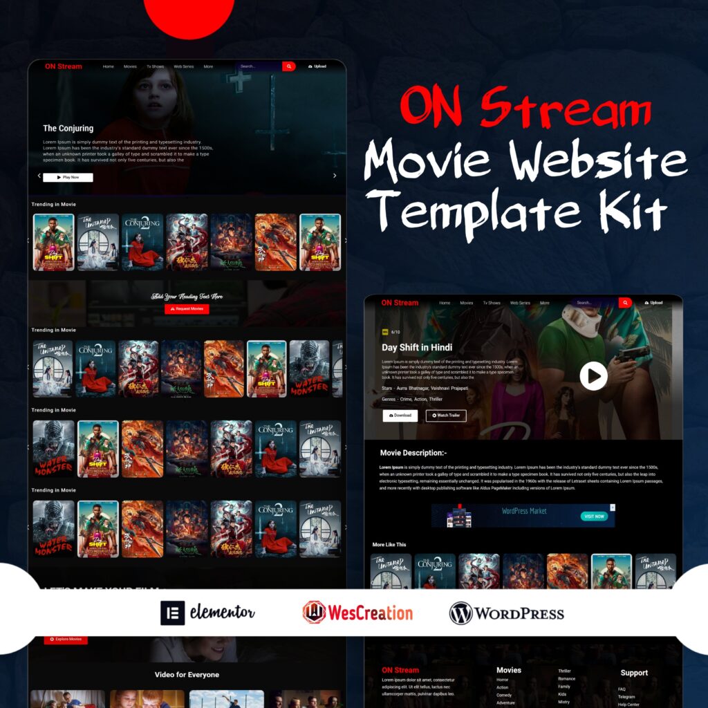 ON Stream Movie Template Kit