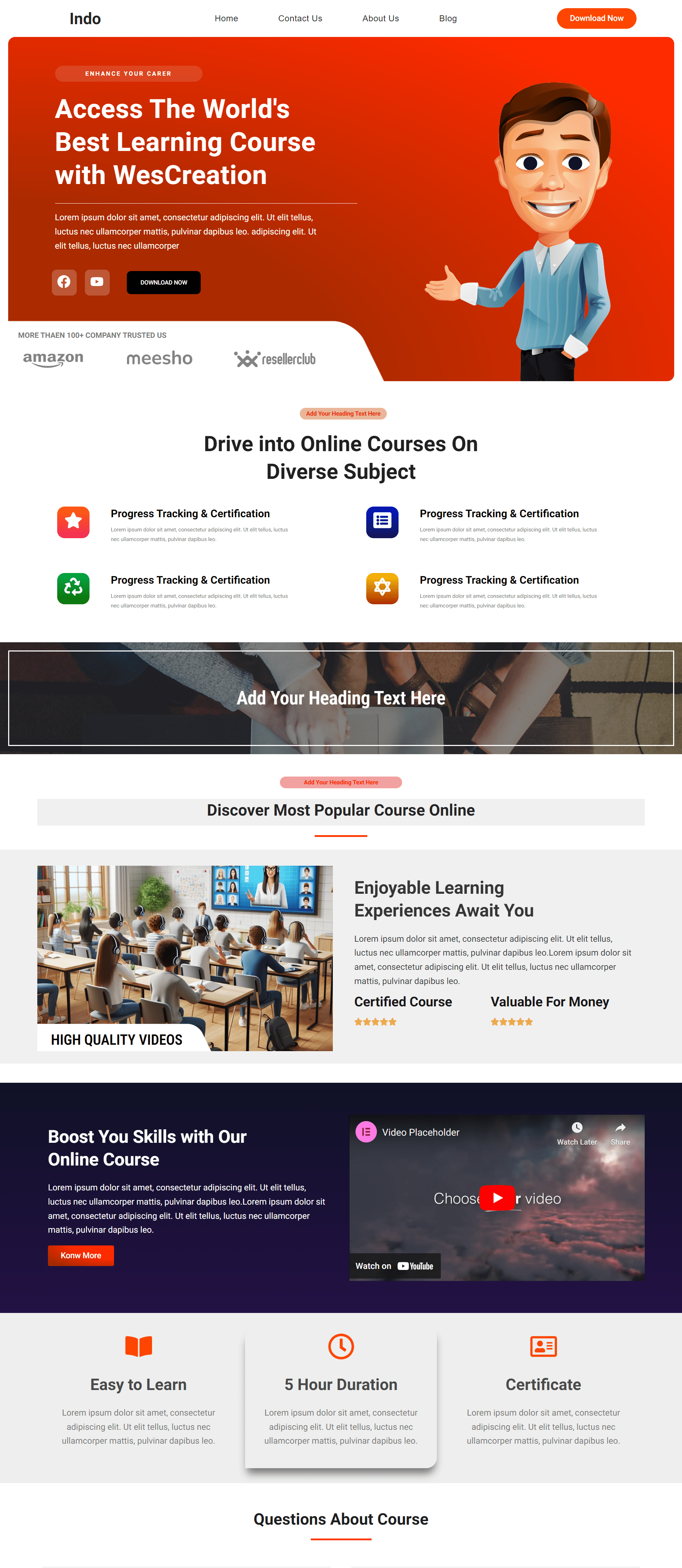 Create Professional Websites for Free with This Elementor Landing Page Template