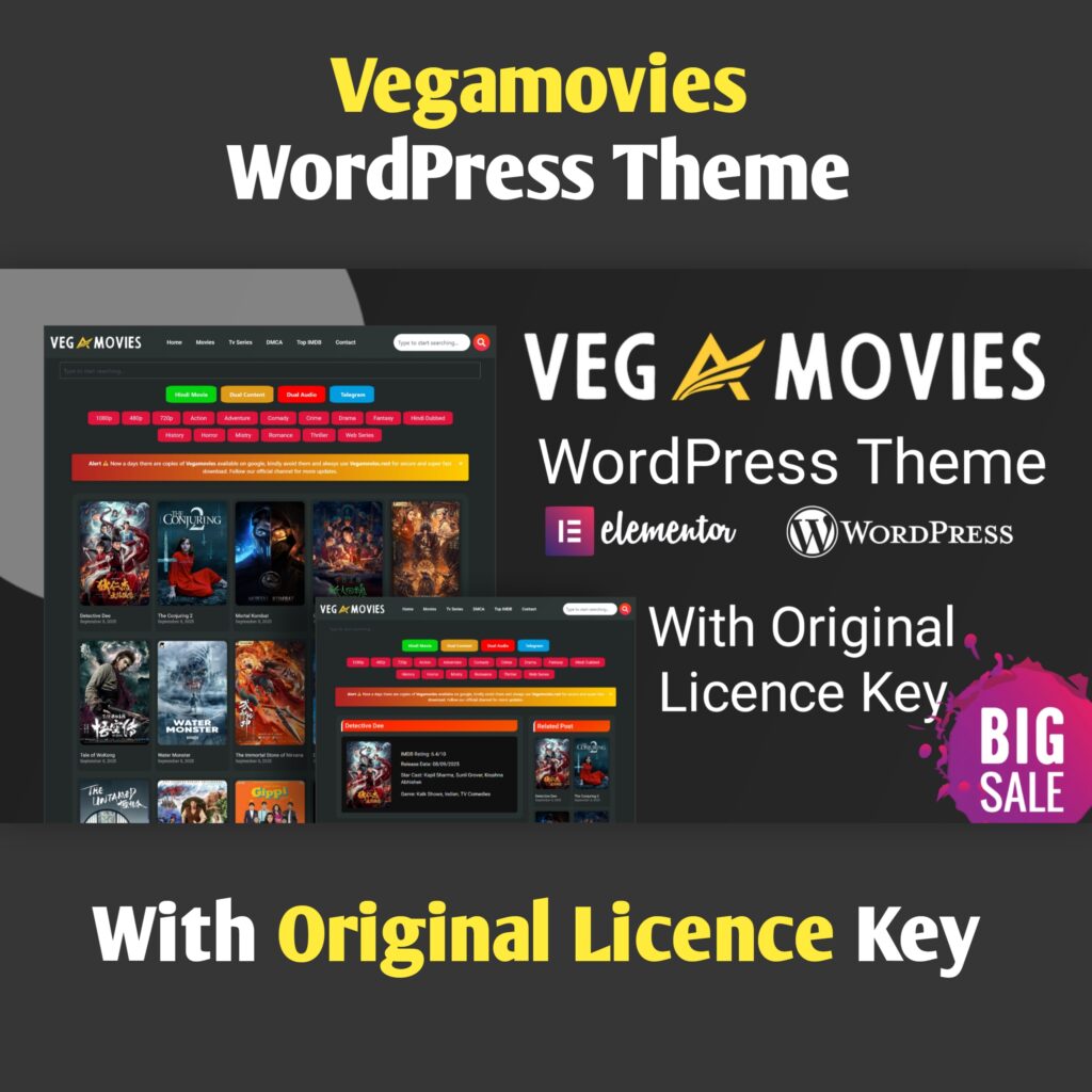 Vegamovies WordPress Theme