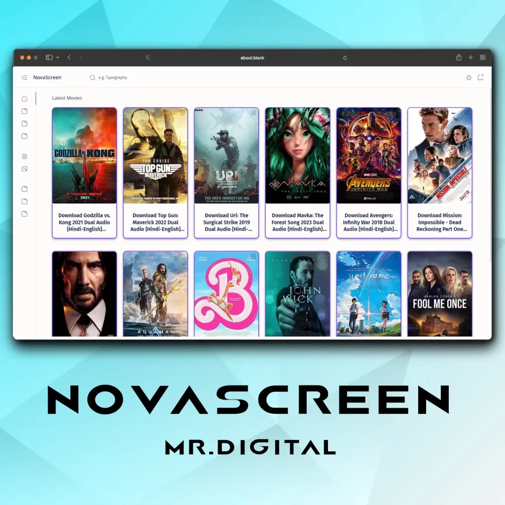 NovaScreen Blogger New Premium Movie & Series Theme