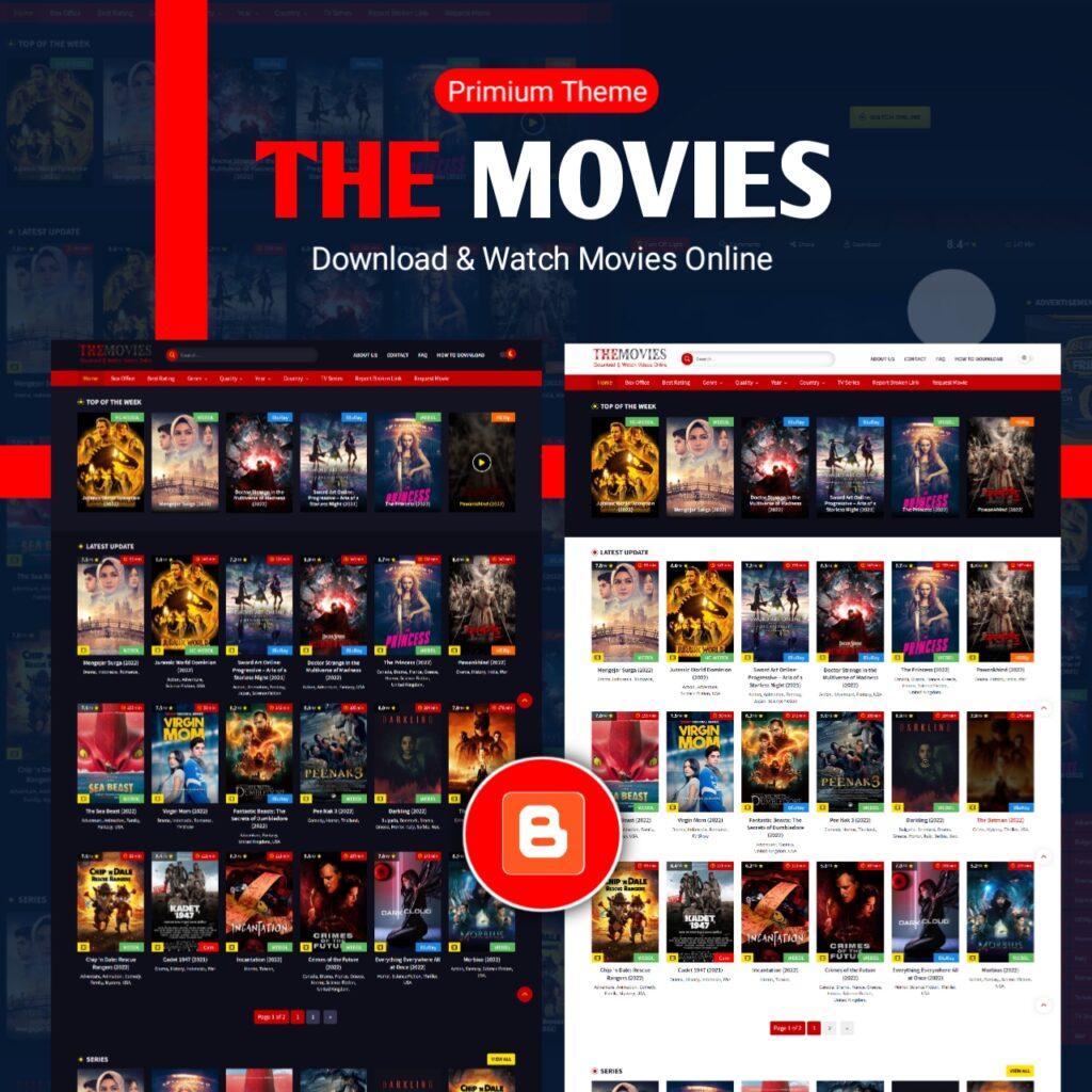 The Movie - 2024 New Premium Movie Template For Blogger