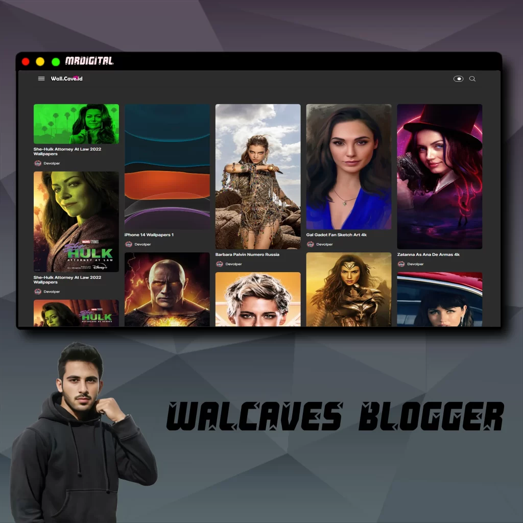 Wallcaves Premium Blogger Movie Template 2024
