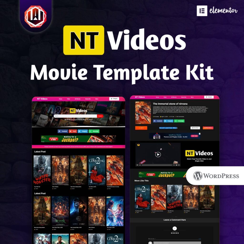 NT Video Movie Template Kit