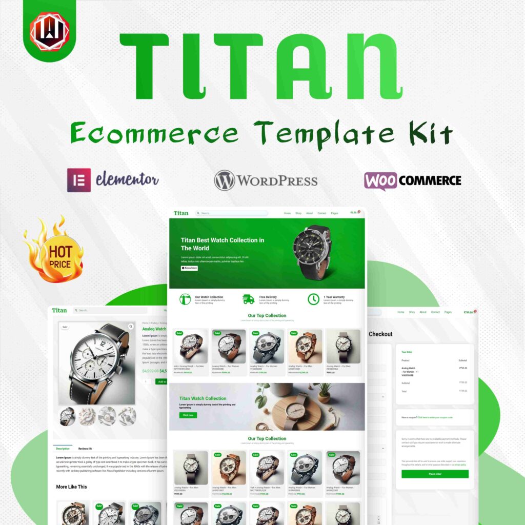 Titan: The Best Ecommerce Template Kit for WordPress