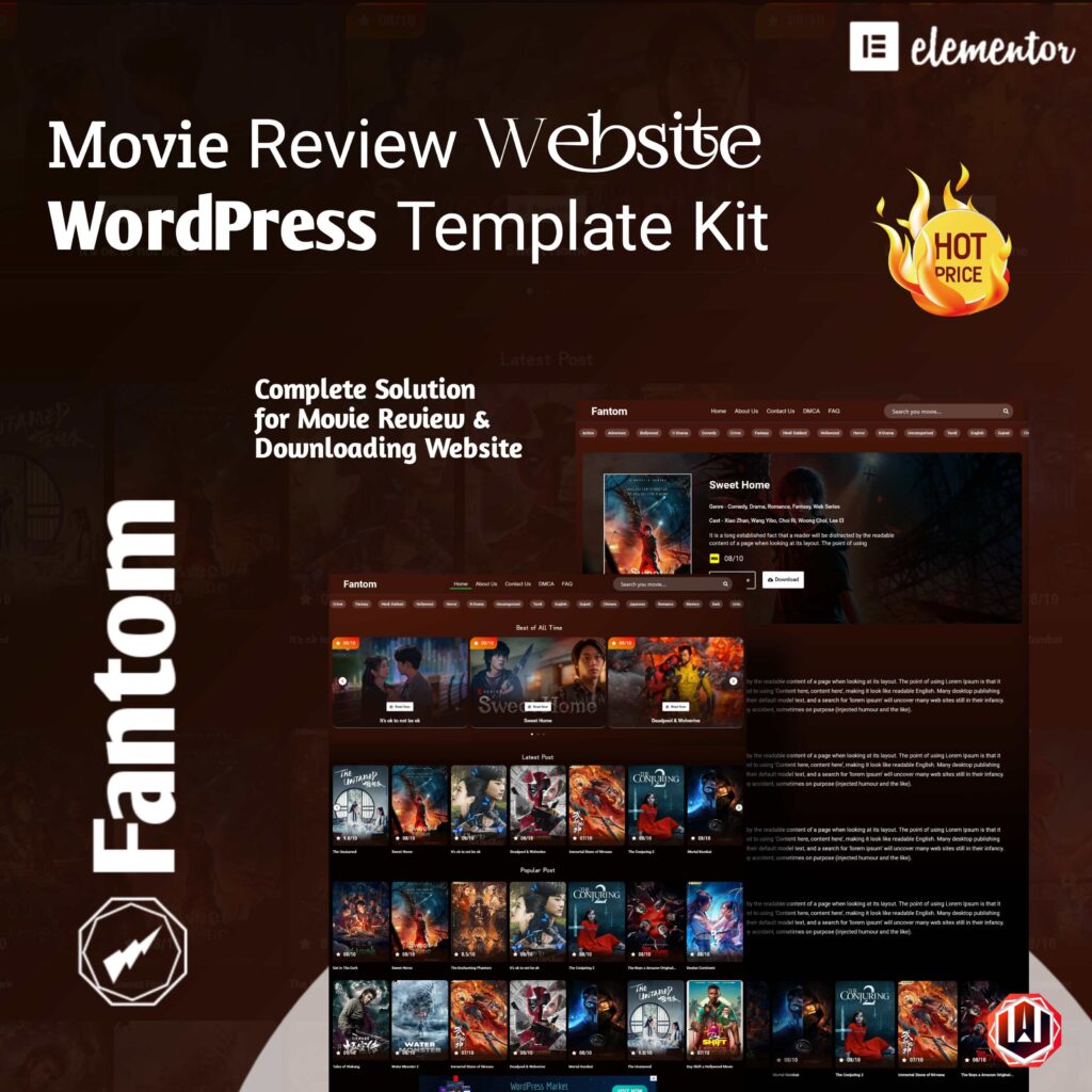 Fantom-A Comprehensive Movie Review Template Kit