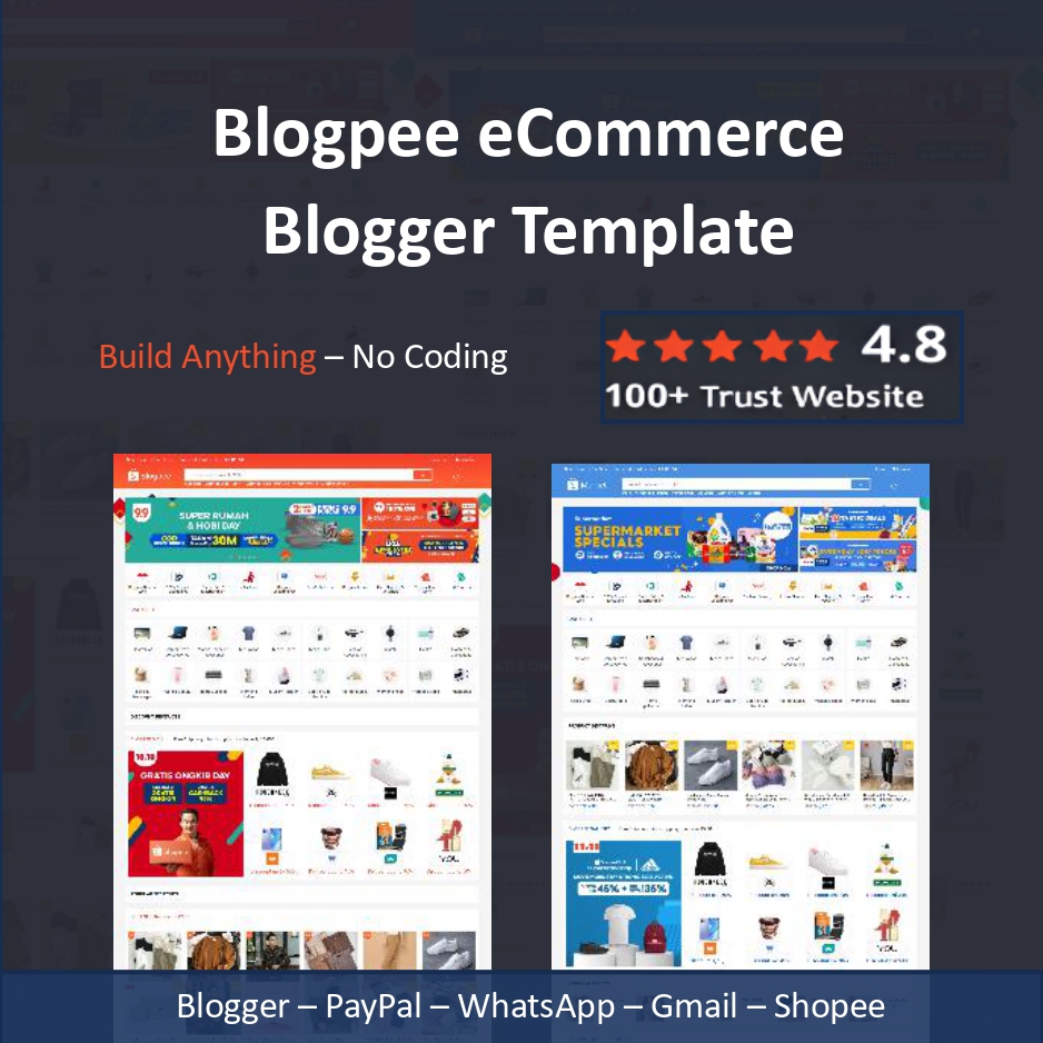 Blogpee Ecommerce Blogger Template