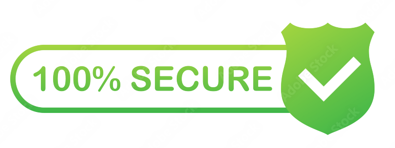 100% Safe and Secure png