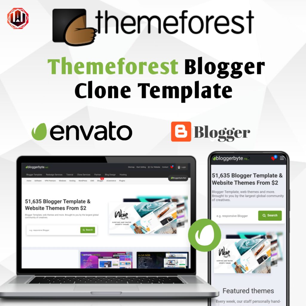 Themeforest Clone Blogger Template