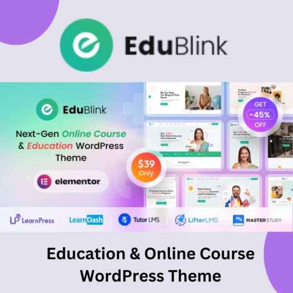 EduBlink - Education & Online Course WordPress Theme