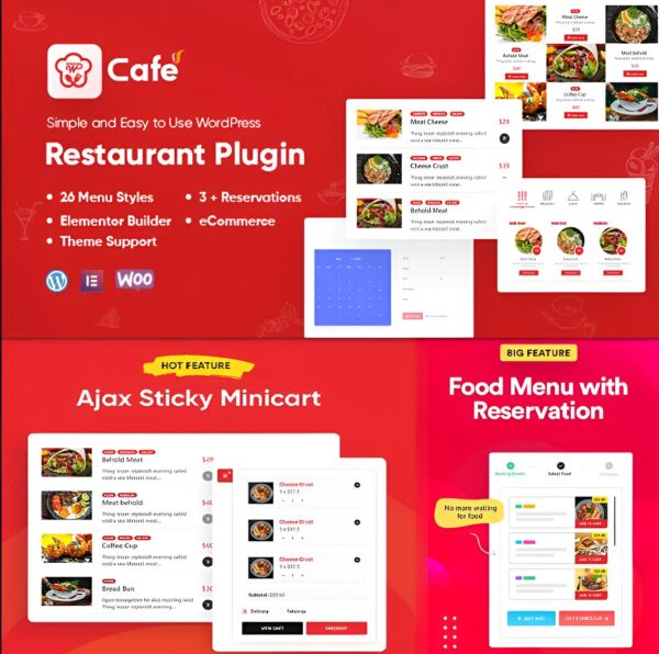 WP Cafe WordPress Restaurant Menu Plugin