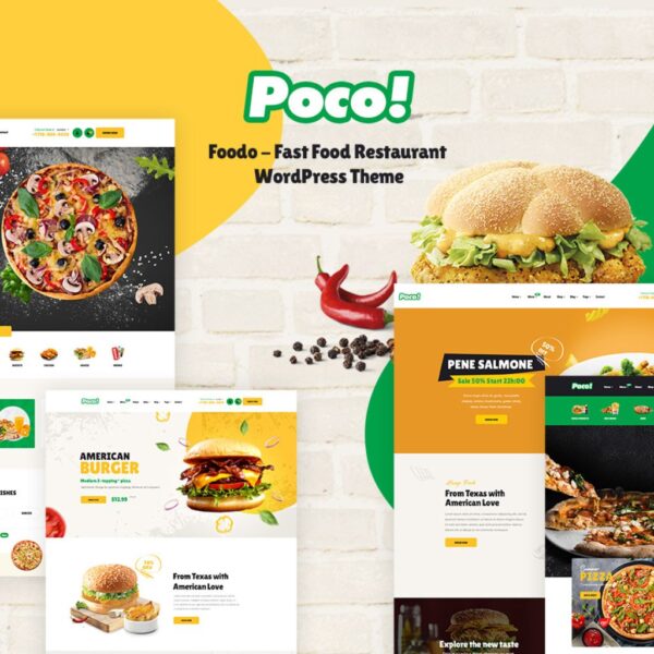 Poco - Fast Food Restaurant WordPress Theme