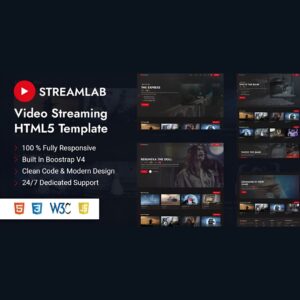 Streamlab – Video Streaming WordPress Theme