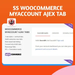 SS WooCommerce Myaccount Ajax Tabs GPL Plugin