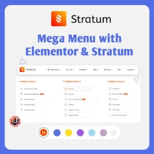 Stratum Mega Menu for Elementor