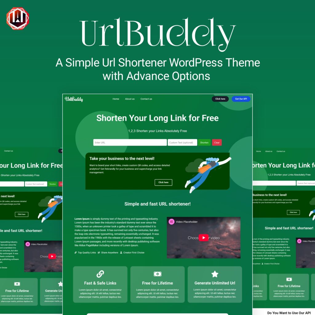 UrlBuddy Elementor WordPress Theme
