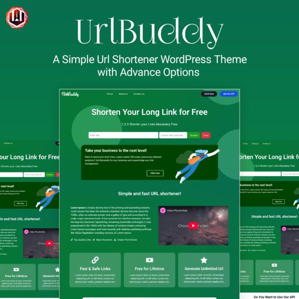 UrlBuddy Elementor WordPress Theme