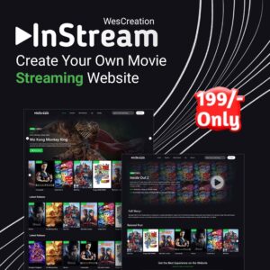 InStream – Movie & Video Streaming Elementor Template Kit